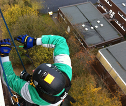 Abseiling Building Maintenance and Cabling